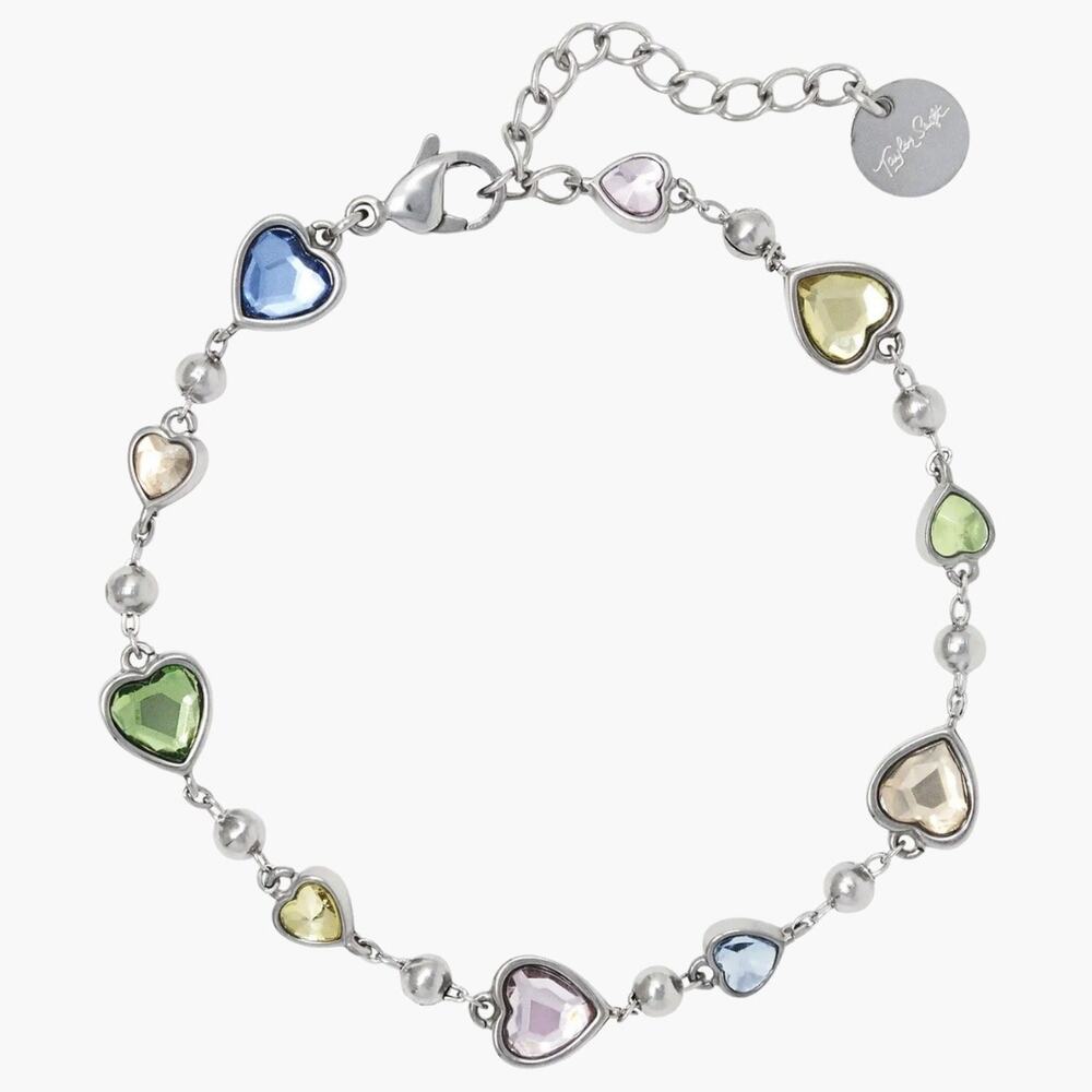 RARE Taylor Swift Lover Album Heart Crystal Bracelet 2026 Summer Collection